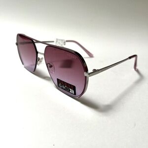New Original GUESS Double Bridge Aviator Sunglasses GO00064 Classic Pink Lens